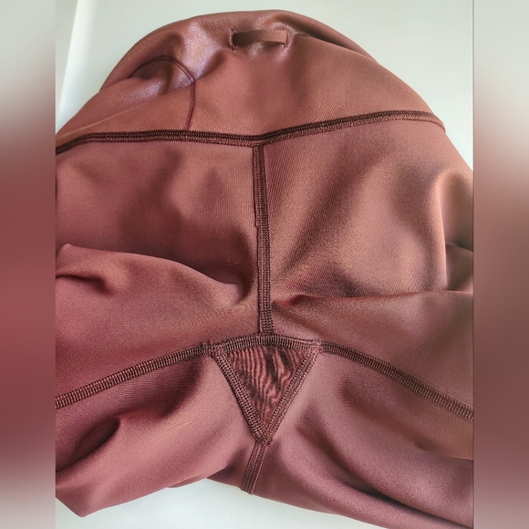 Lululemon wunder train high-rise Tight activewear metallic radiate red merlot - Picture 4 of 17